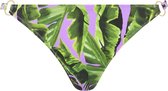 Freya - Jungle Oasis Bikini Tanga - maat M - Bloemenprint Groen Paars