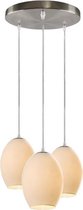 Olucia Pepita - Hanglamp - Chroom/Wit - E27