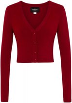 Collectif Kimberley 50's Cardigan Burgundy