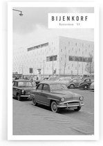 Walljar - Bijenkorf Rotterdam '57 - Muurdecoratie - Poster met lijst