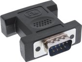 InLine Premium serieel RS232 koppelstuk 9-pins SUB-D (m) - 9-pins SUB-D (m)
