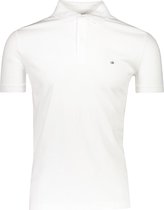 Calvin Klein Polo Wit Getailleerd - Maat L - Heren - Lente/Zomer Collectie - Katoen