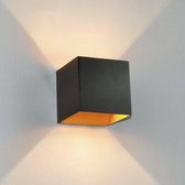 Arcchio - LED wandlamp - 1licht - Aluminium - H: 9.7 cm - , goud - Inclusief lichtbron
