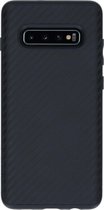 RhinoShield SolidSuit Backcover Samsung Galaxy S10 Plus hoesje - Carbon Fiber Black