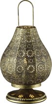 LED Tafellamp - Tafelverlichting - Nitron Jesma - E14 Fitting - Rond - Oud Brons - Aluminium