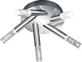 OSRAM - LED Plafondlamp - Nitron Balo - 15W - Warm Wit 3000K - 5-lichts - Rond - Glans Chroom - Aluminium