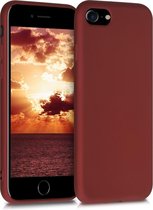 kwmobile telefoonhoesje voor Apple iPhone 7 / 8 / SE (2020) - Hoesje voor smartphone - Back cover in metallic robijnrood