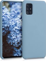 kwmobile telefoonhoesje voor Samsung Galaxy A51 - Hoesje met siliconen coating - Smartphone case in antieksteen