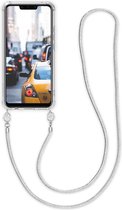 kwmobile hoesje voor Huawei Mate 20 Lite - Beschermhoes voor smartphone in transparant / zilver - Hoes met koord