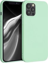 kwmobile telefoonhoesje voor Apple iPhone 12 Pro Max - Hoesje voor smartphone - Back cover in mat mintgroen