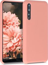 kwmobile telefoonhoesje voor Huawei P20 Pro - Hoesje met siliconen coating - Smartphone case in mat koraal