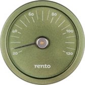 Rento Sauna Thermometer - Aluminium - Groen (20-120 graden)