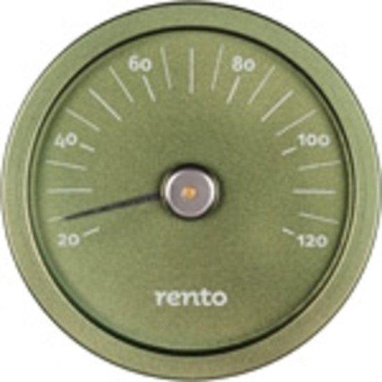 Rento Sauna Thermometer Aluminium Groen (20120 graden) bol