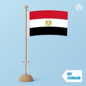 Tafelvlag Egypte 10x15cm | met standaard