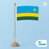 Tafelvlag Rwanda 10x15cm | met standaard