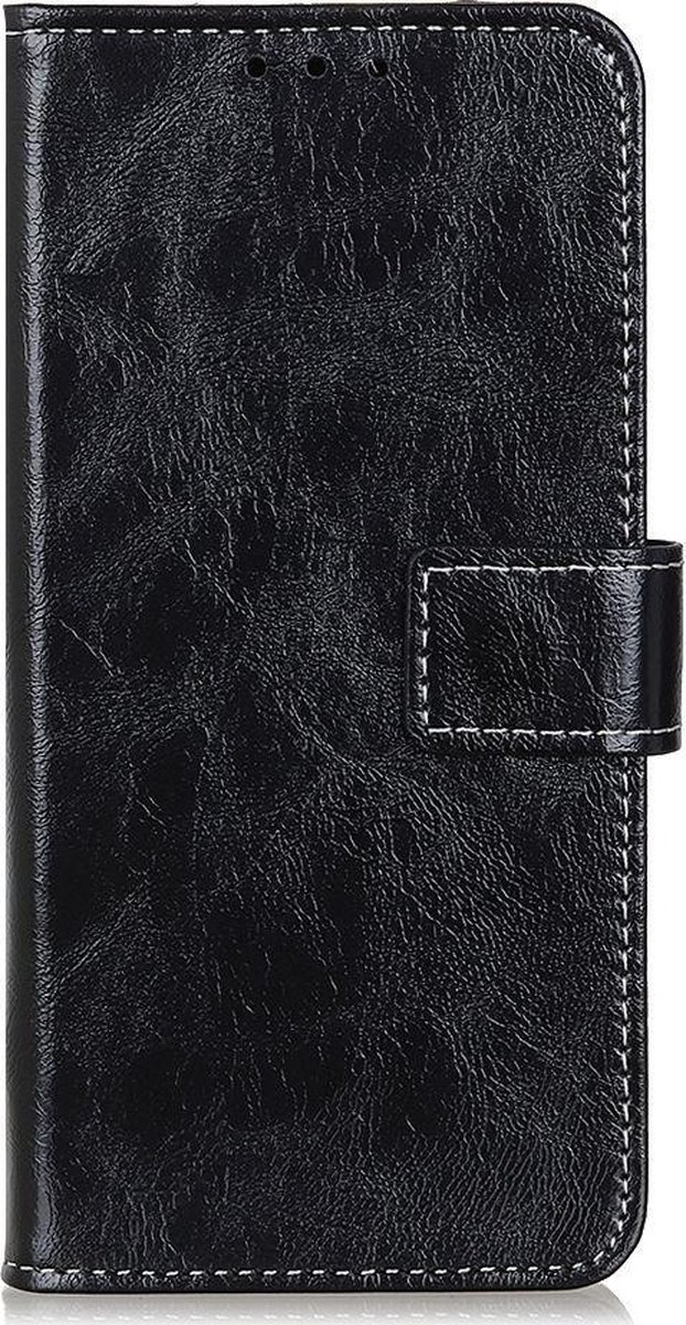 Mobigear Telefoonhoesje geschikt voor POCO X3 Pro Hoesje | Mobigear Basic Bookcase Portemonnee | Pasjeshouder voor 3 Pasjes | Telefoonhoesje voor Pinpas / OV Kaart / Rijbewijs - Zwart
