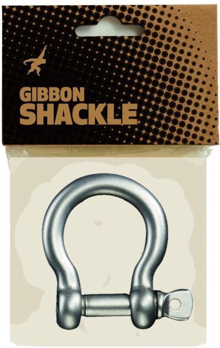 De Gibbon Shackle perfect om je slackline mee te verlengen