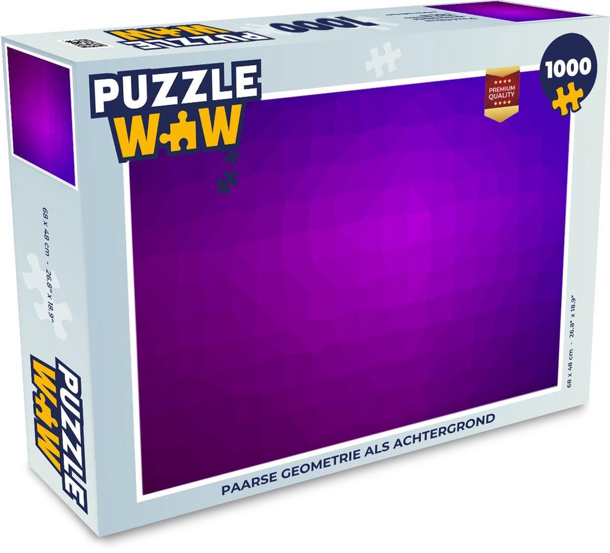Afbeelding van product Puzzel 1000 stukjes volwassenen Paarse geometrie 1000 stukjes - Paarse geometrie als achtergrond - PuzzleWow heeft +100000 puzzels