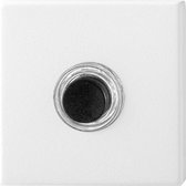GPF8826.42 deurbel met zwarte button vierkant 50x50x8 mm wit
