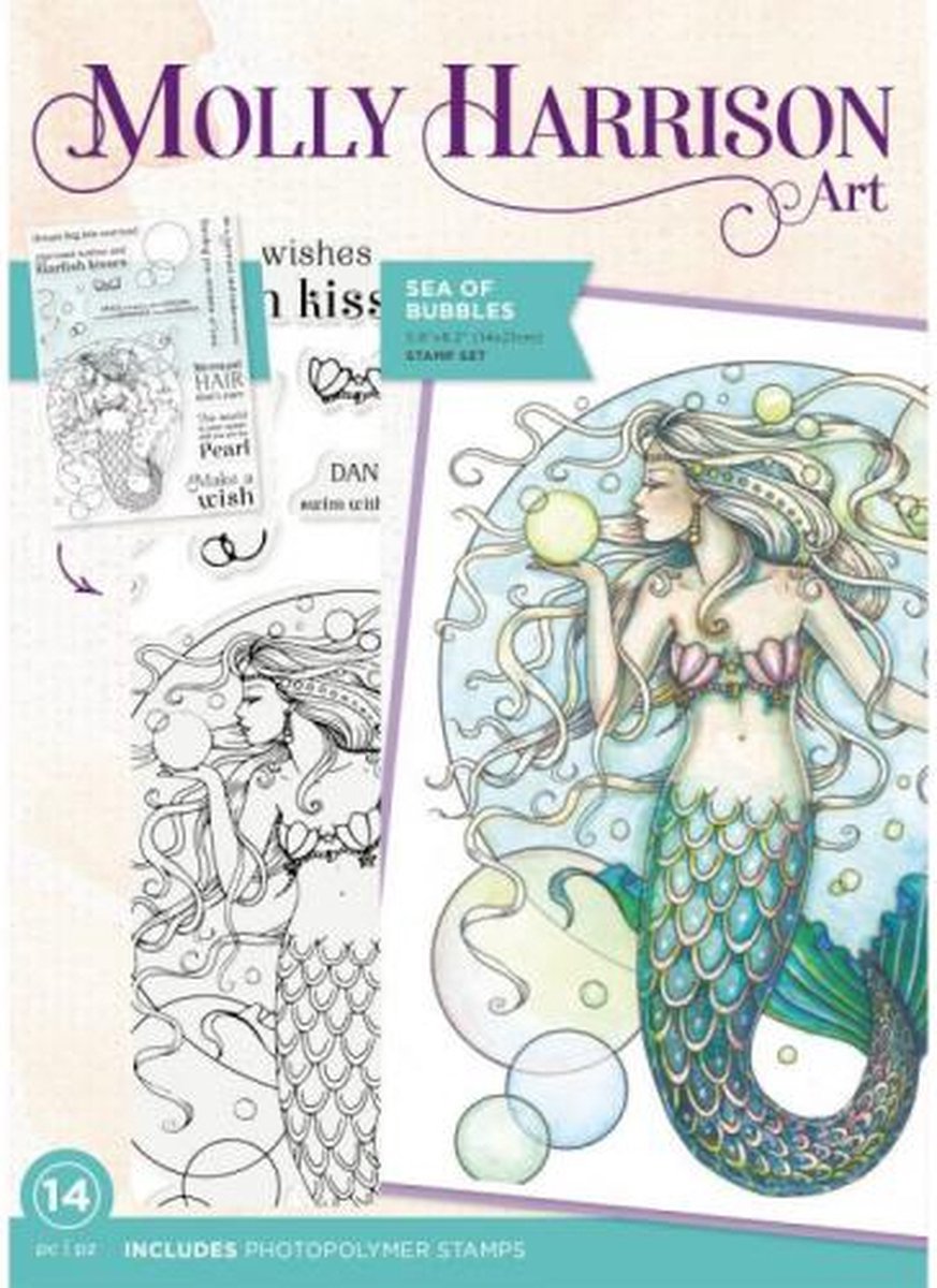 Molly Harrison Clearstamp - Sea of Bubbles