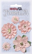 FLORELLA-Bloemen zacht-roze, 2-5cm