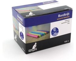 Kangaro bordkrijt - assorti - 100 stuks - K-N100CD