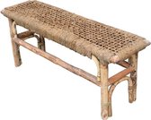 Rotan Bankje Touw - 110x30xH45