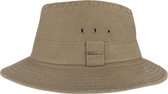 Hatland - UV Bucket hat voor heren - Wishmen - Olijgroen - maat L (59CM)