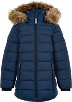 Color Kids - Winterjas voor meisjes - Quilted Solid - Donkerblauw - maat 122cm