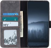 KHAZNEH Nokia 5.4 Hoesje Retro Wallet Book Case met Stand Zwart