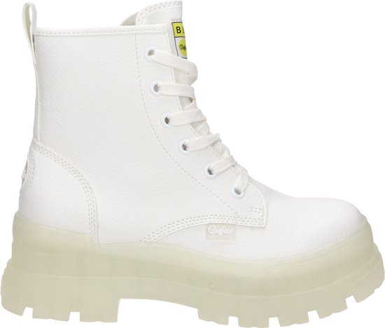 Bottes à lacets Buffalo Aspha RLD blanches - Taille 38