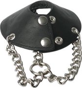 Parachute Ballstretcher Met Spikes - Zwart - BDSM - Chastity - Toys voor heren - Penisring