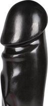 Realistische Dildo Met Platte Onderkant - 21 cm - Zwart - Sextoys - Dildo's  - Dildo - Dildo Anaal