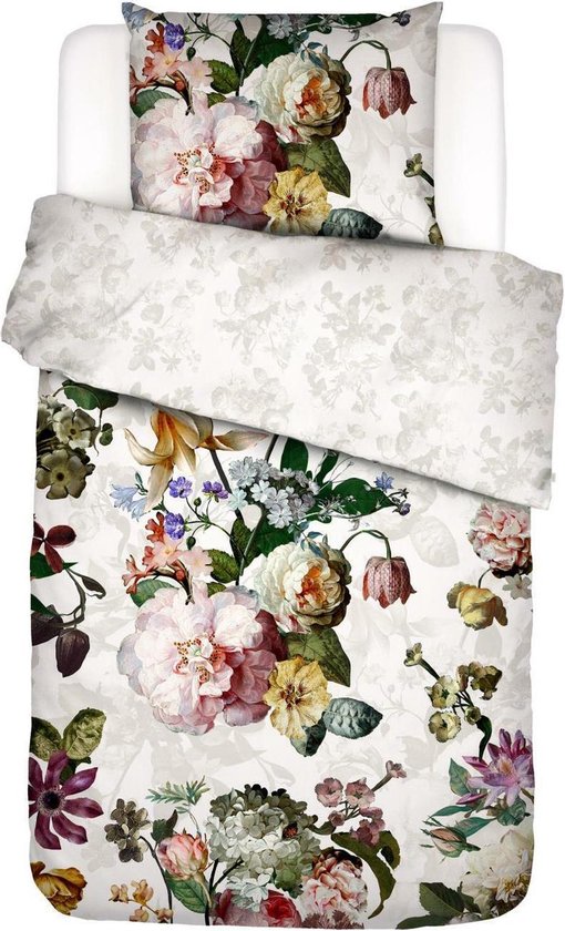 ESSENZA Fleur Dekbedovertrek Wit - Eenpersoons – 140x200/220 cm | bol.com