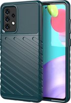 Samsung Galaxy A52s 5G Hoesje - Mobigear - Groove Serie - TPU Backcover - Groen - Hoesje Geschikt Voor Samsung Galaxy A52s 5G