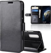 R64 Texture Single Fold Horizontale Flip Leather Case voor Huawei P30, met houder & kaartsleuven & portemonnee (zwart)