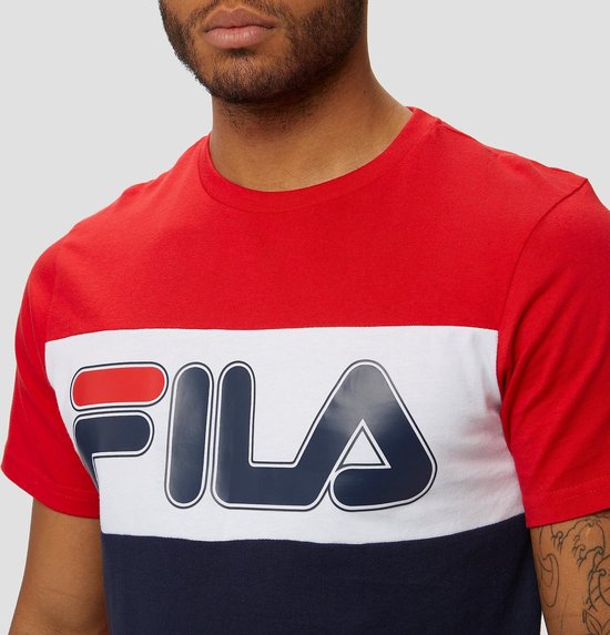Fila Olla Colorblock Shirt Rood/Blauw 