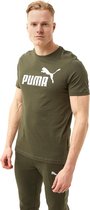 Puma Essentials Logo Shirt Groen Heren - Maat L