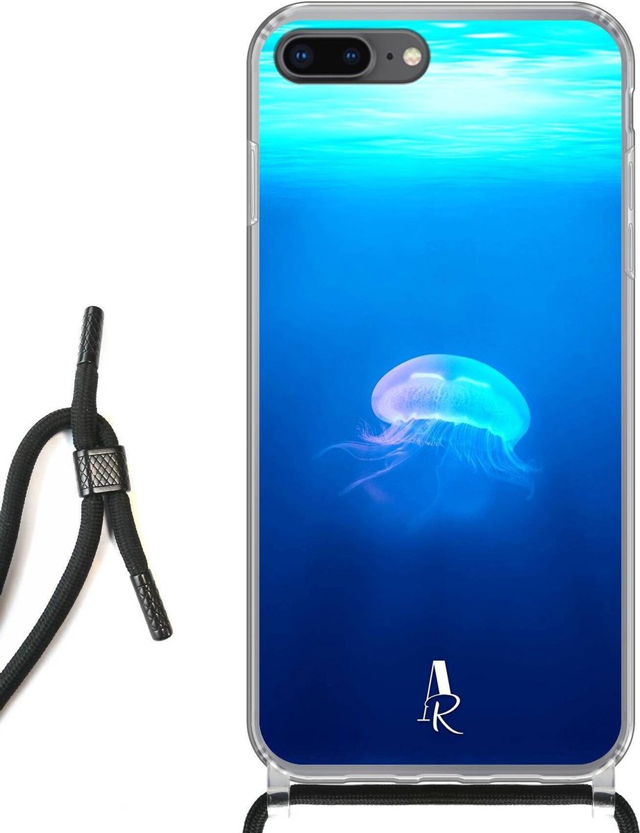 iPhone 8 Plus hoesje met koord - Jelly Fish