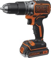 BLACK+DECKER 18V Brushl klopboor 2x2.5Ah koffer