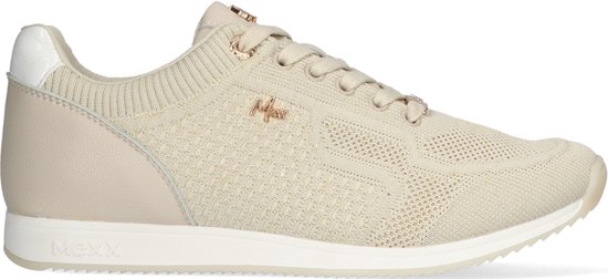 Mexx Glare Lage sneakers - Dames - Beige - Maat 40 | bol.com