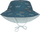 Lässig - Omkeerbare UV Bucket hoed voor baby's - Zeeslang - Blauw - maat 18-36M (50-51CM)