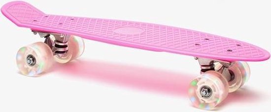 Kruis aan markering karbonade Osaga skateboard met lichtjes wielen - Roze - Maat ONE SIZE | bol.com
