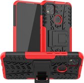 Coverup Rugged Kickstand Back Cover - Geschikt voor Xiaomi Redmi 9C Hoesje - Rood