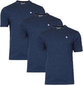T-shirt Donnay - Lot de 3 - Chemise sport - Homme - Taille L - Bleu foncé