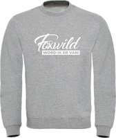Foxwild Trui grijs | Massa is kassa | Peter Gillis | sweater | unisex