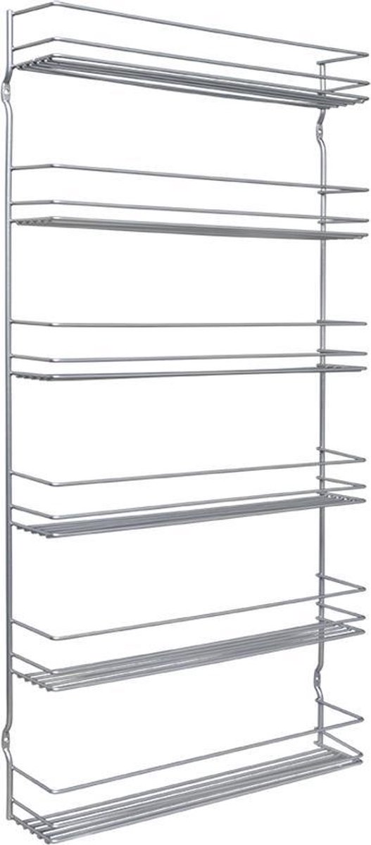 Metaltex - Kruidenrek Pepito 6 - 6 lagen - Zilvergrijs - 36x8x71cm