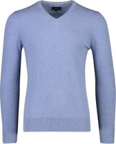 Cavallaro Napoli - Heren Trui - Tomasso V-neck Pullover -  Blauw  - Maat XL