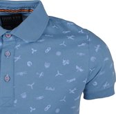 Earthbound - Heren Polo - Plane - Blauw