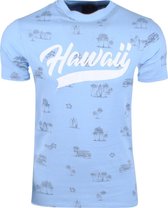 Threadbare - Heren T-Shirt - Tropical - Blauw